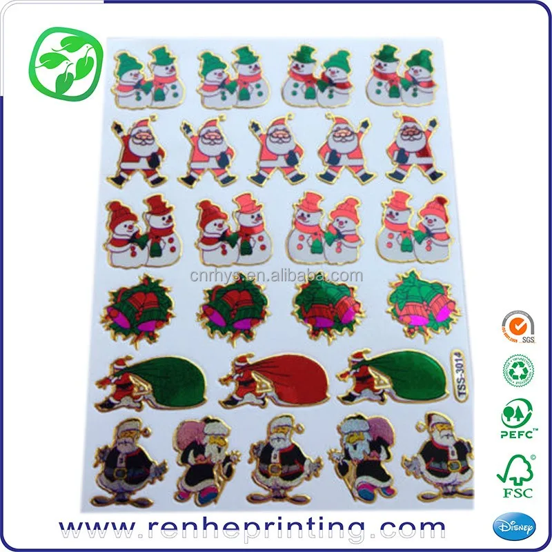 Fun children stickers, fun holiday stickers, pvc label Vinyl sticker