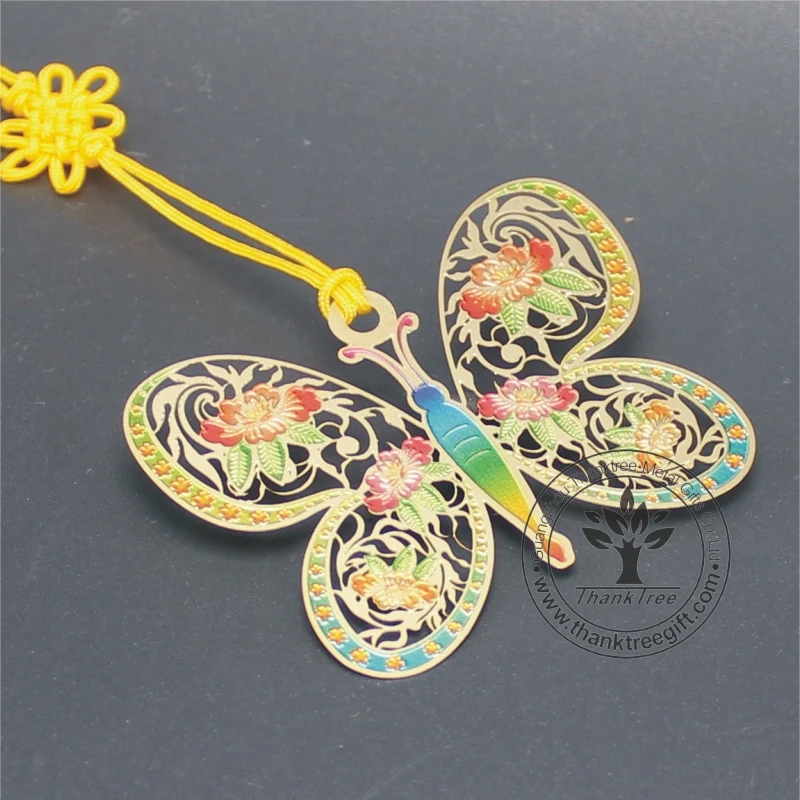 custom made gold plated logo engraved metal bookmarks for books