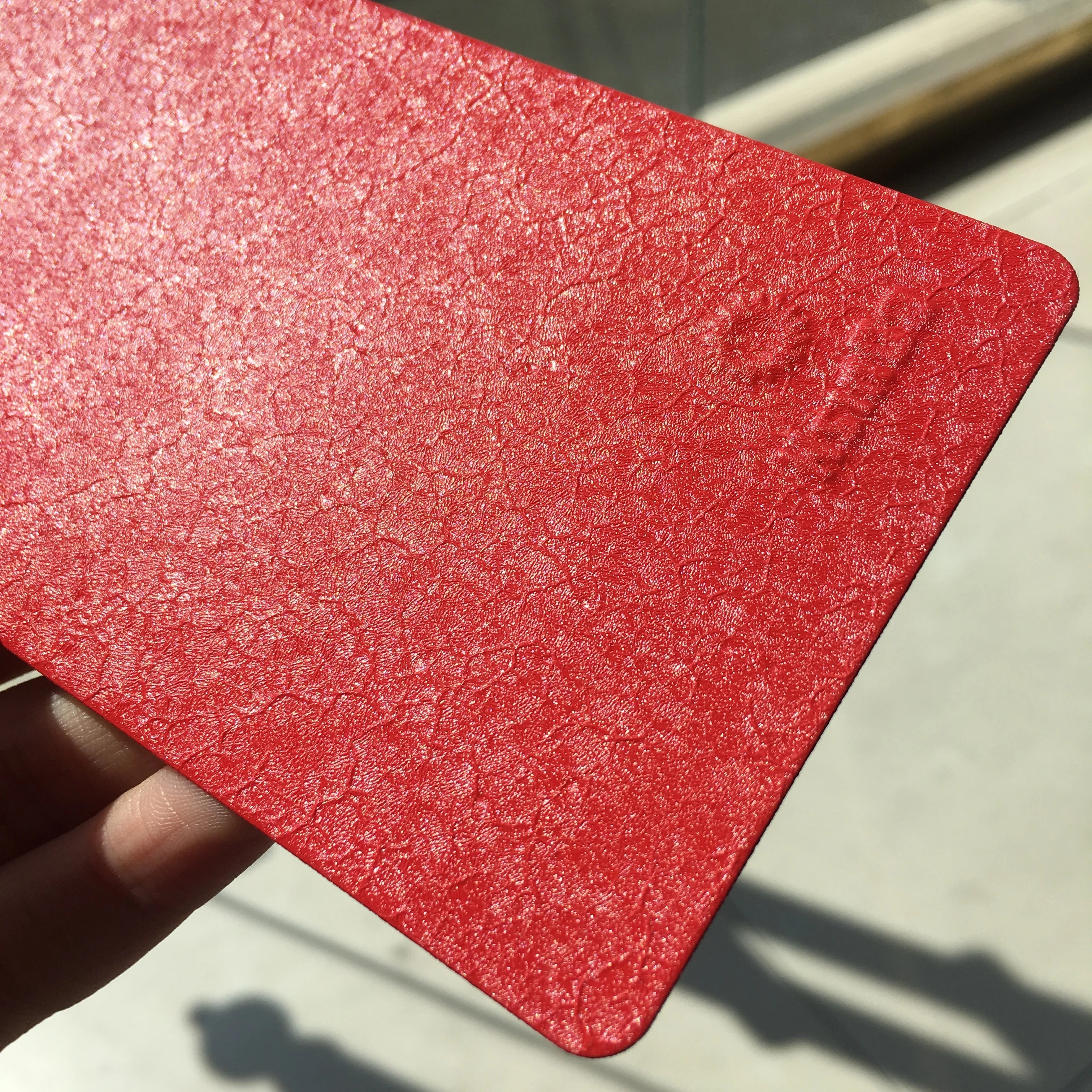 Ral 3020 Traffic Red Water Texture Powder Coating Skin Texture Wrinkle Crack Powder Paint