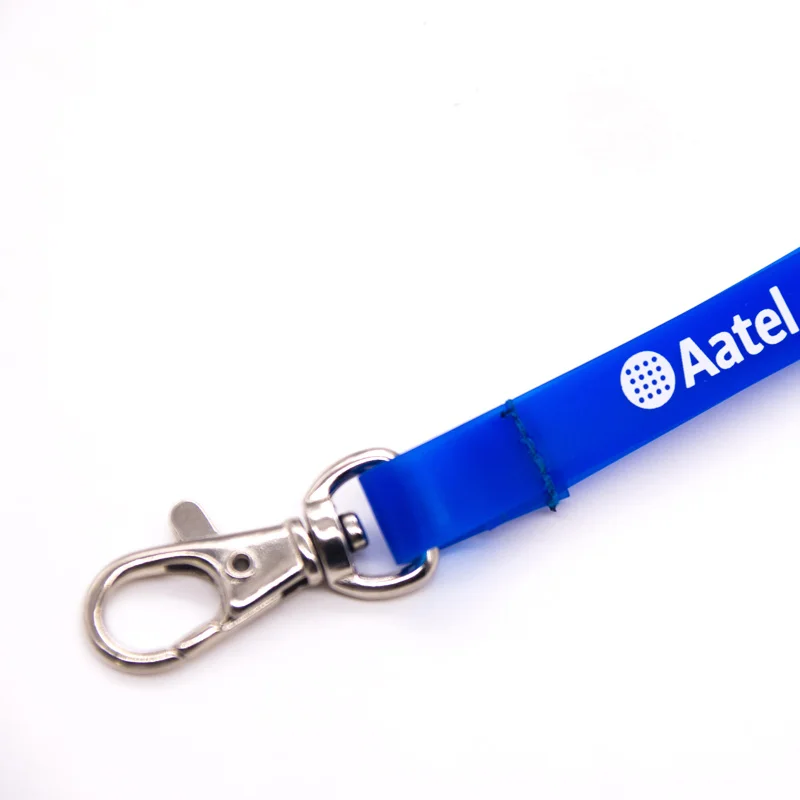 
1.0cm custom logo printed waterproof plastic pvc neck lanyard with badge reel 