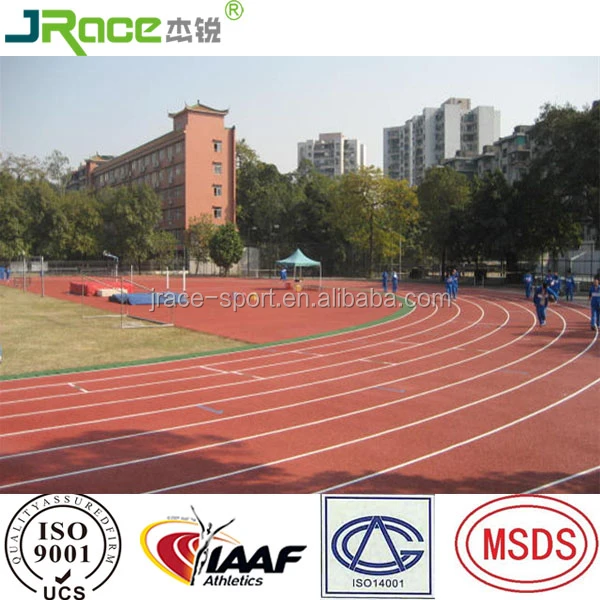 pu rubber running track tartan track for track and field stadium outdoor playground