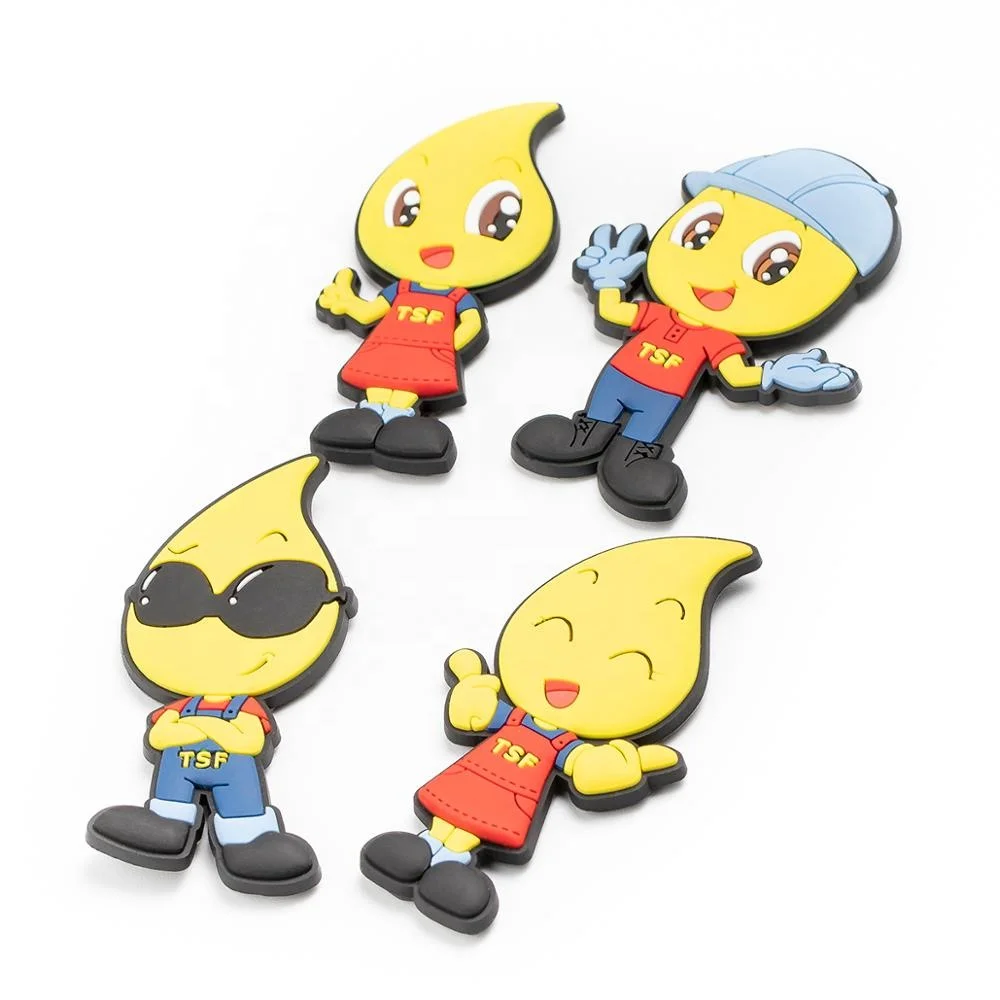Wholesale factory cartoon custom made design cheap rubber PVC fridge magnet