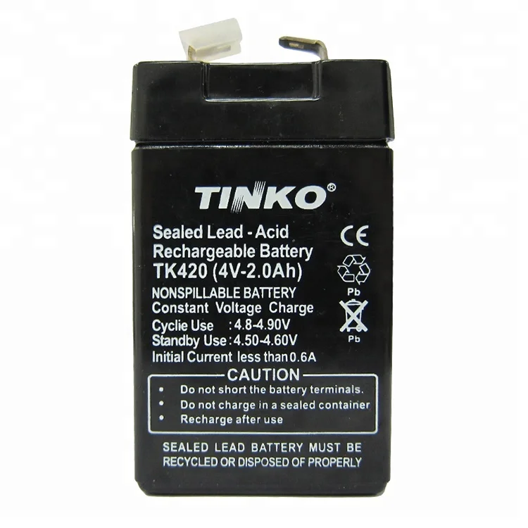wholesale 4v 2ah rechargeable sealed lead acid battery
