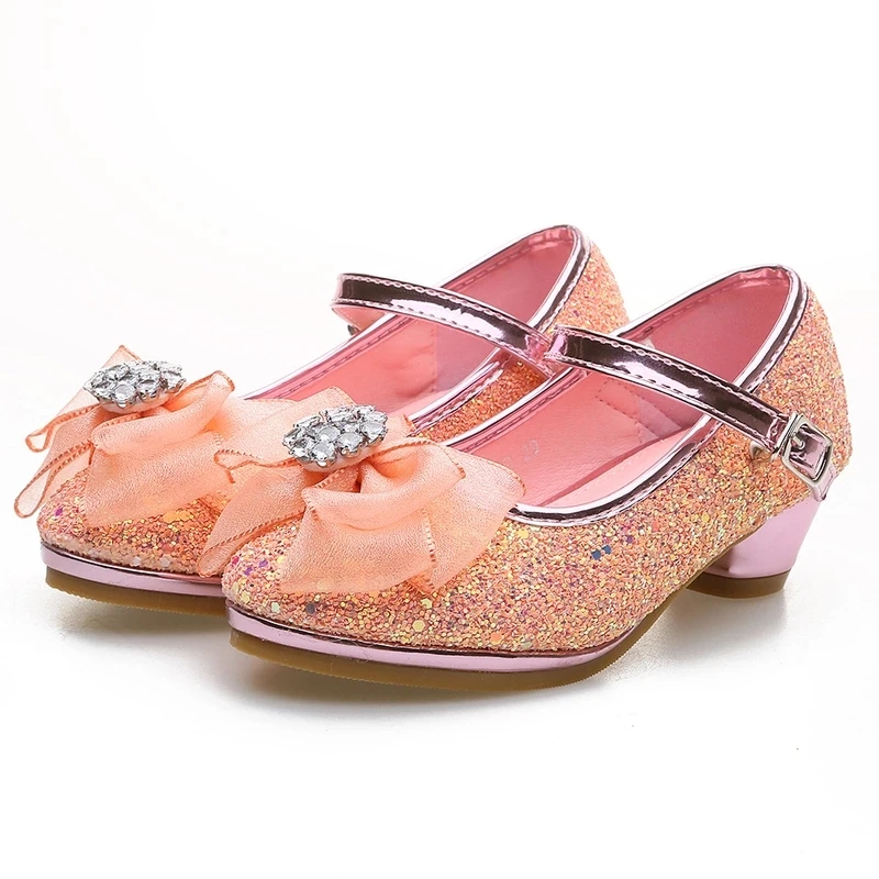 Girls high-heeled princess shoes performance shoes durable shoes