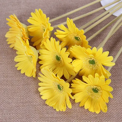 ZERO Silk Hot Seal High Quality Real Touch Single Artificial Gerbera For Home Wedding Office Party Decoration