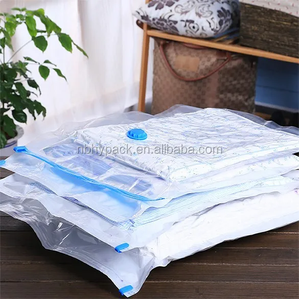 Zippers nylon storage bags for clothing and bedding