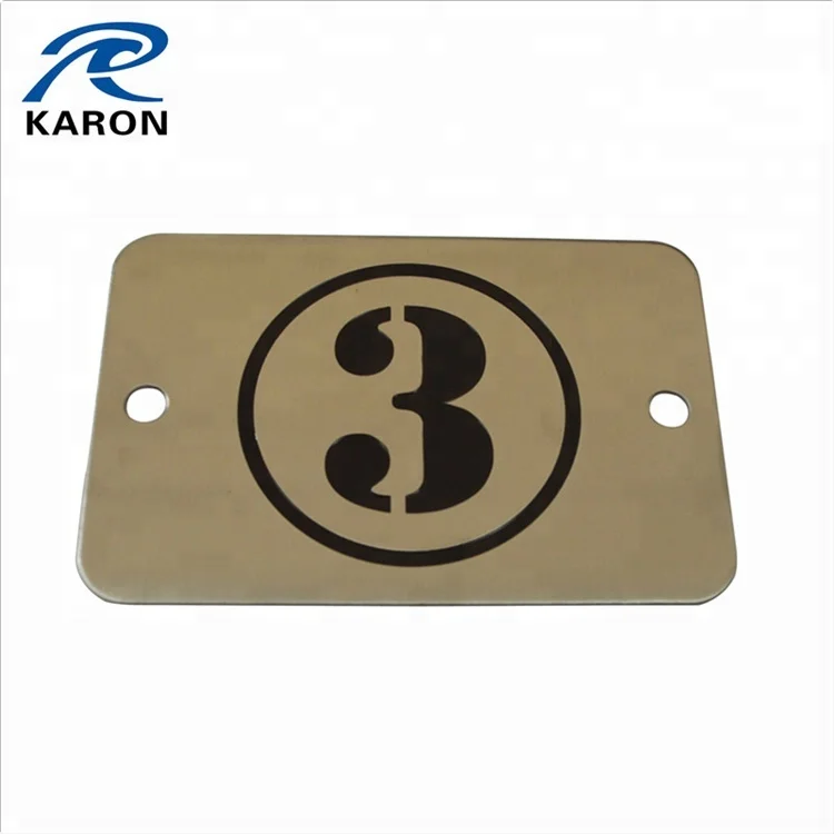 cheap custom metal logo stamp in stainless steel