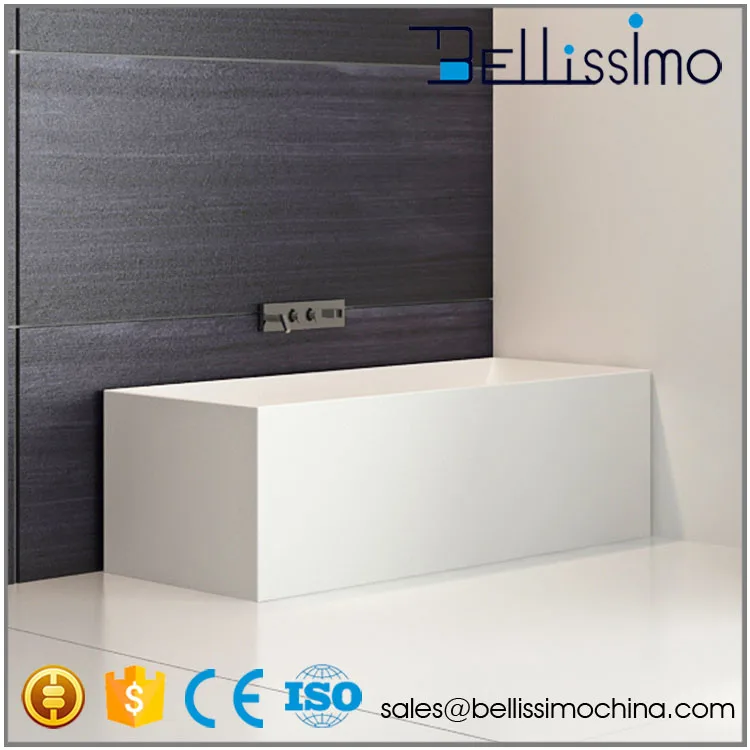 New design rectangular hotel hand made bathtub BS-8617