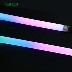 50mm diameter Milky White DMX 360 View LED Tube