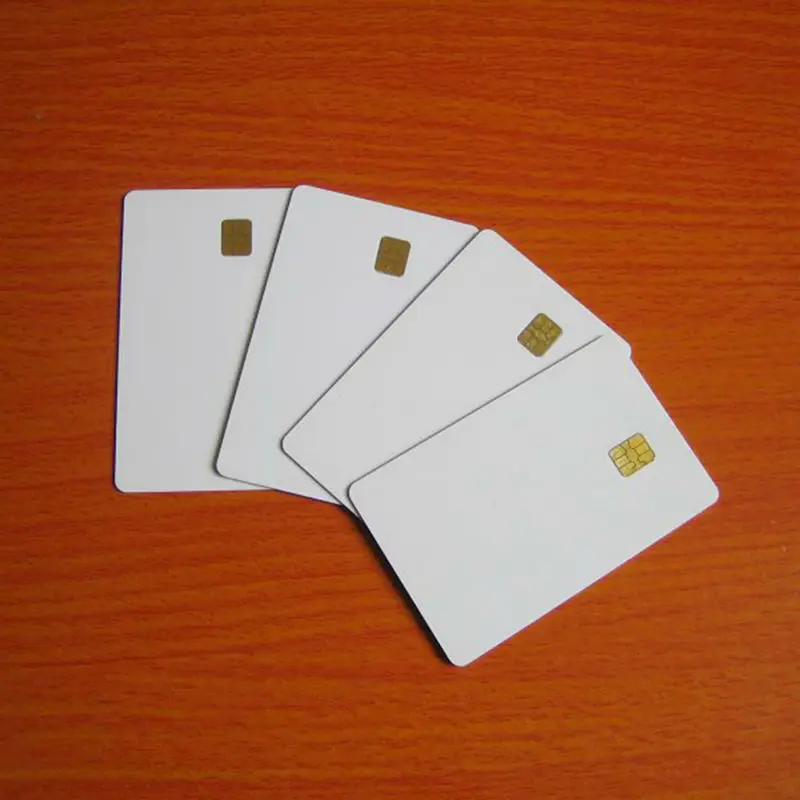 Best price FM4442 contact IC chip blank PVC smart card for payment and access