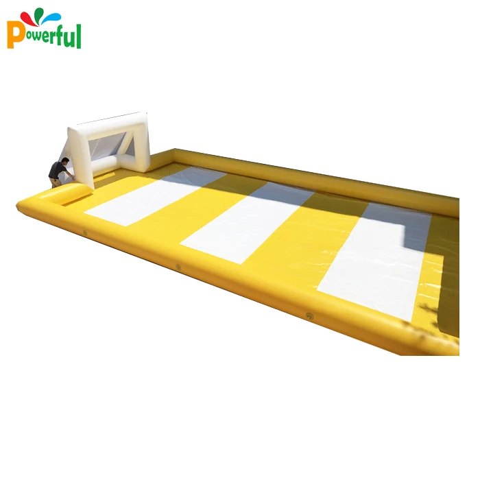 Giant inflatable volleyball field soap football field