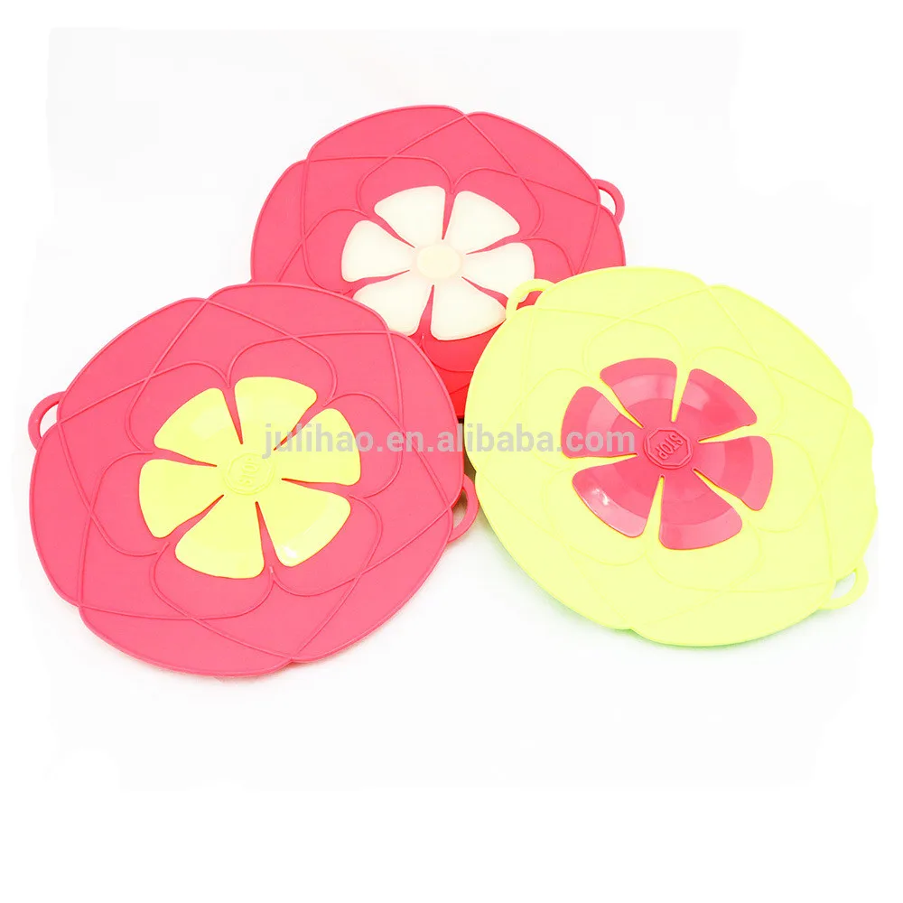 Boil Safeguard Silicone Lid Pots and Pans Non Spill Pot Lids