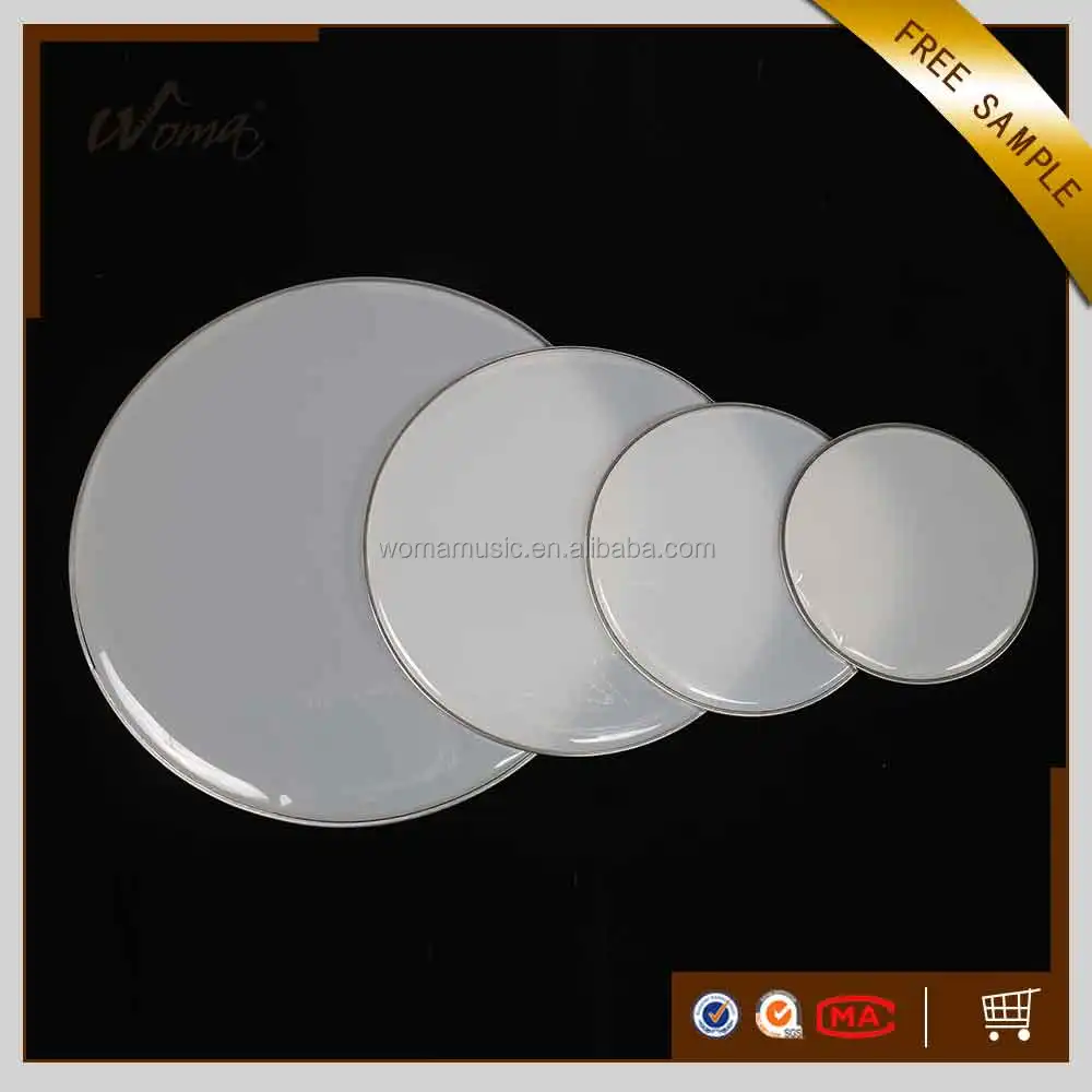 Thickness 0.188mm White Color Drum Skin