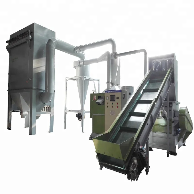 500kg per hour scrap copper cable granulator machine wire recycling production line with heavy duty granulator