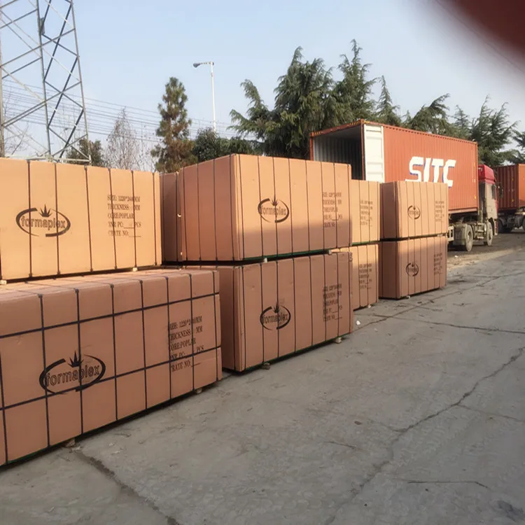 18mm Phenolic Board With Black Film WBP Glue For Construction Formwork