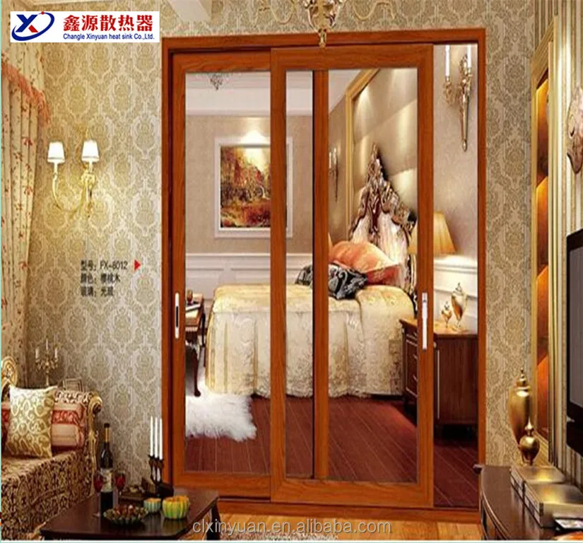 
Chinese suppliers aluminum profile puja room bell door designs 
