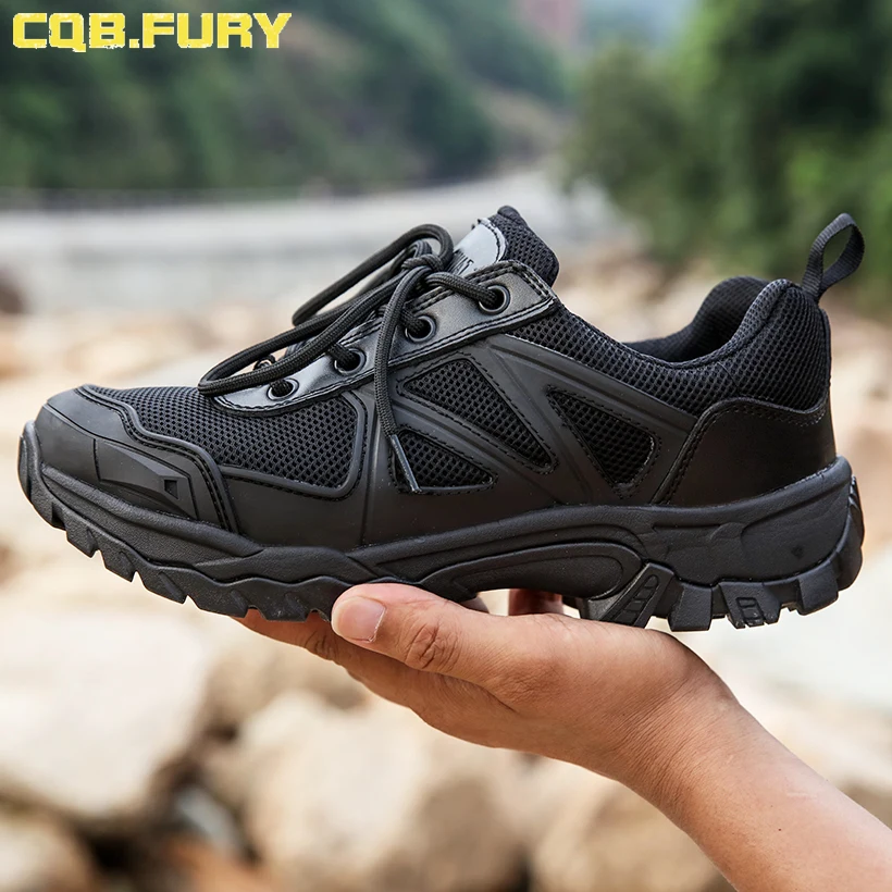 Cheap Comfortable Black Leather Military Combat shoes Security Tactical Police Shoes price