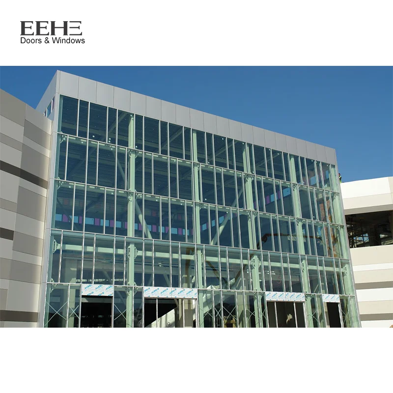 Detail Aluminum Panel Curtain Wall With  Operable Window