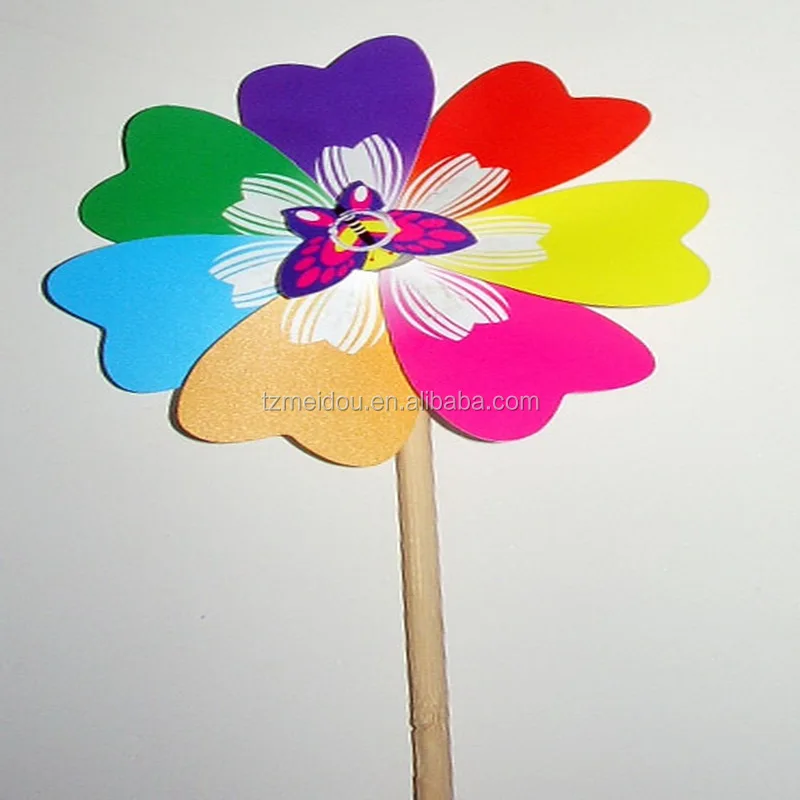 High quality Artificial wedding flower windmill garden decoration