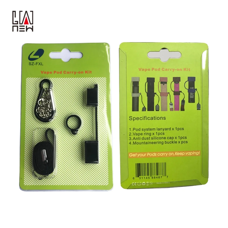 
2019 hot sale Silicone vape pod pen straps roping carry on lanyard kit for JUULS 