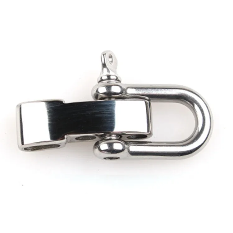 
Stainless Steel Gold/Black/Steel Adjustable U/D/Bow shackle Adjustable Buckle for paracord bracelet 