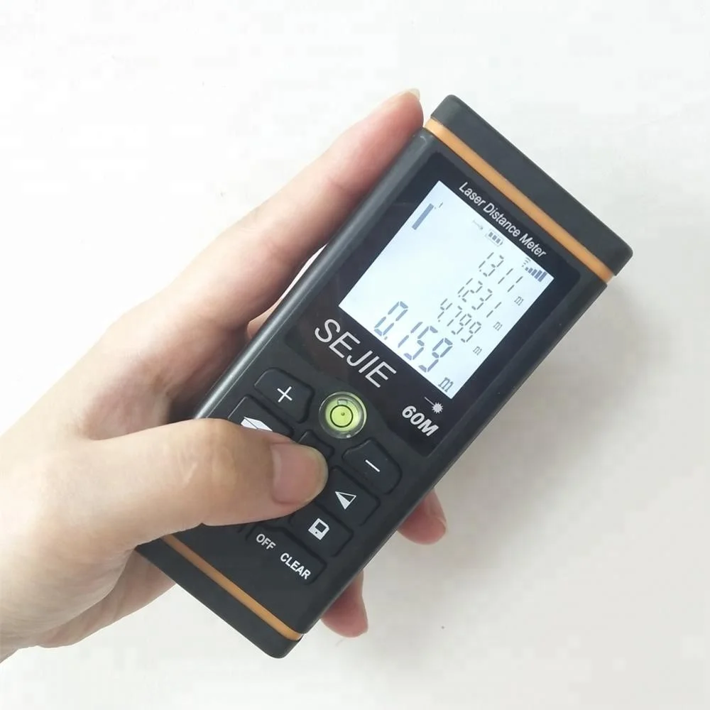 
100M Laser Distance Meter Measuring Device Laser Tape Measure Rangefinder Pythagorean Mode/Measure Area Volume Capacity 