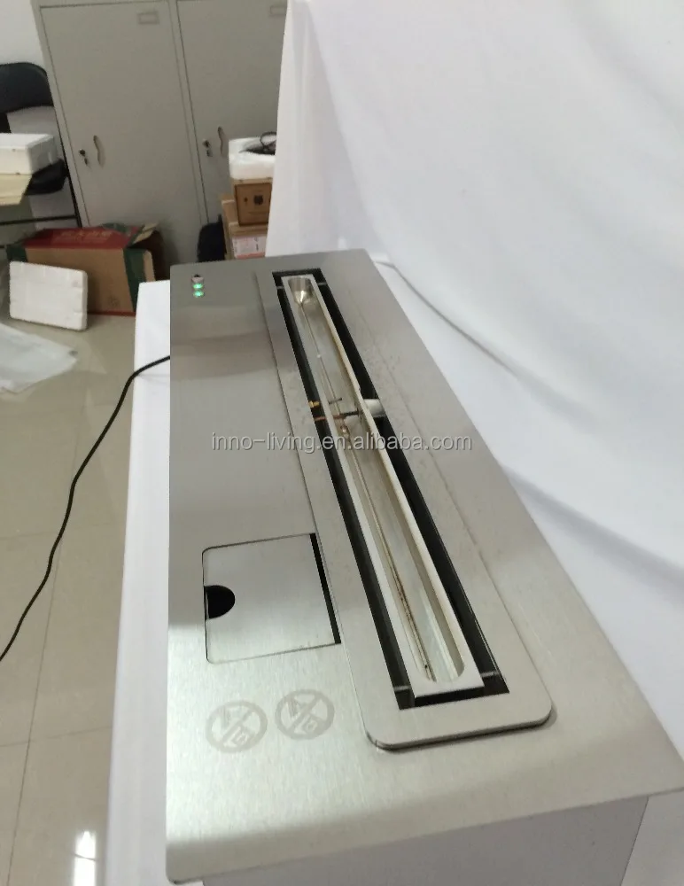 Inno-living 36 inch tv stand bio ethanol smart furniture in wall fireplace