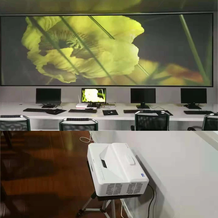 Self Adhesive holographic transparent rear projection screen film