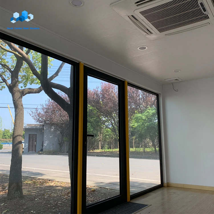 chinese modern modular low price prefab light steel structure frame flat pack insulated furnished container boat house