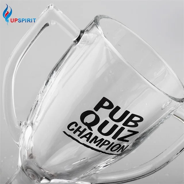 Wholesale Bar Glassware Champion Glass Beer Cup  Double Sided Drinking  Steins Beer Mug