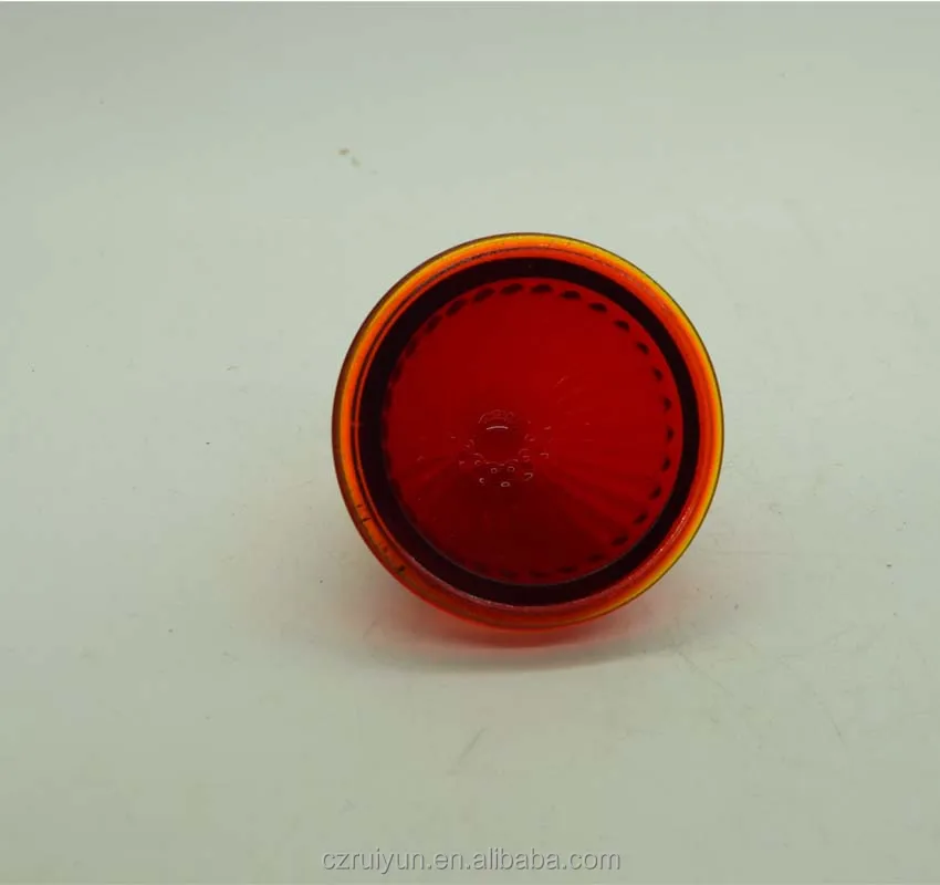 Antique Vintage Motorcycle  Red Glass Lens Arrow Glass taillight Lens Stop Lamp Lens