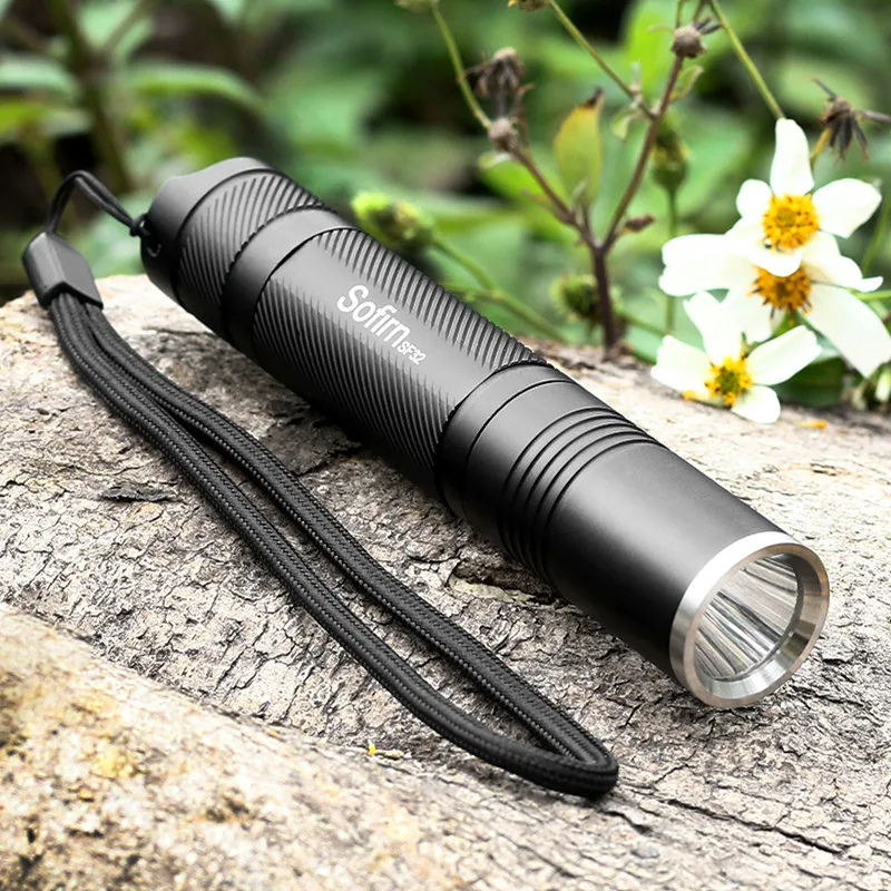most powerful flashlight 200 meter real 700 LM original  with 5 modes Chinese Tactical led flashlight