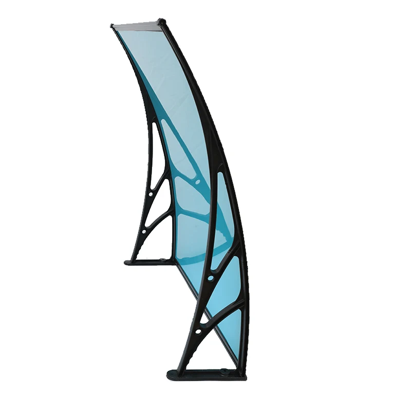 easy install anti UV polycarbonate glass awning canopies