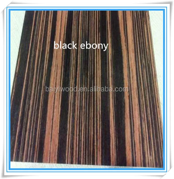 engineered white face veneer ebony wood veneer