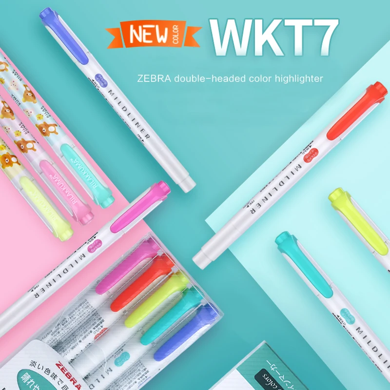 Новый цвет 1 шт. японская Канцелярия Зебра Mildliner с двойной головкой маркер ручка маркер для белой доски цвет ручка симпатичная