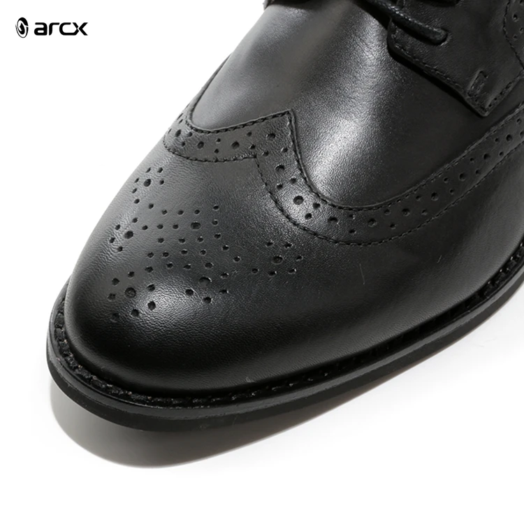ARCX Wholesale Fashion Design Full Brogue Style Men Genuine Leather Shoes
