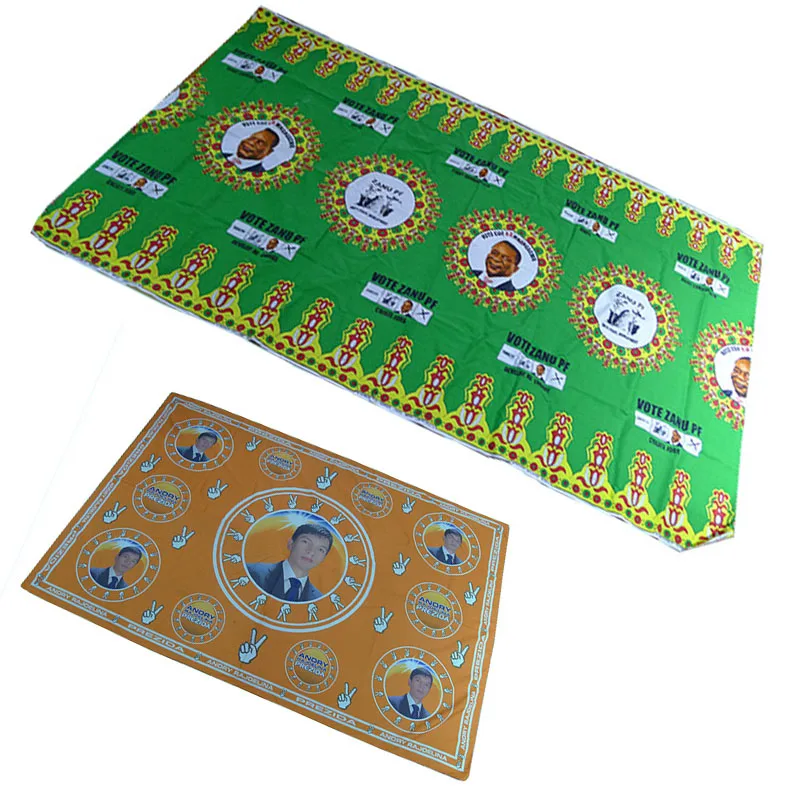 African printing wax lace fabric african wrappers  kangas for election