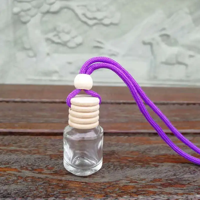 Подвесной диффузор эфирного масла, автомобильный стеклянный флакон для духов, ароматерапия, автомобильный освежитель воздуха 8-10 мл, парфюм