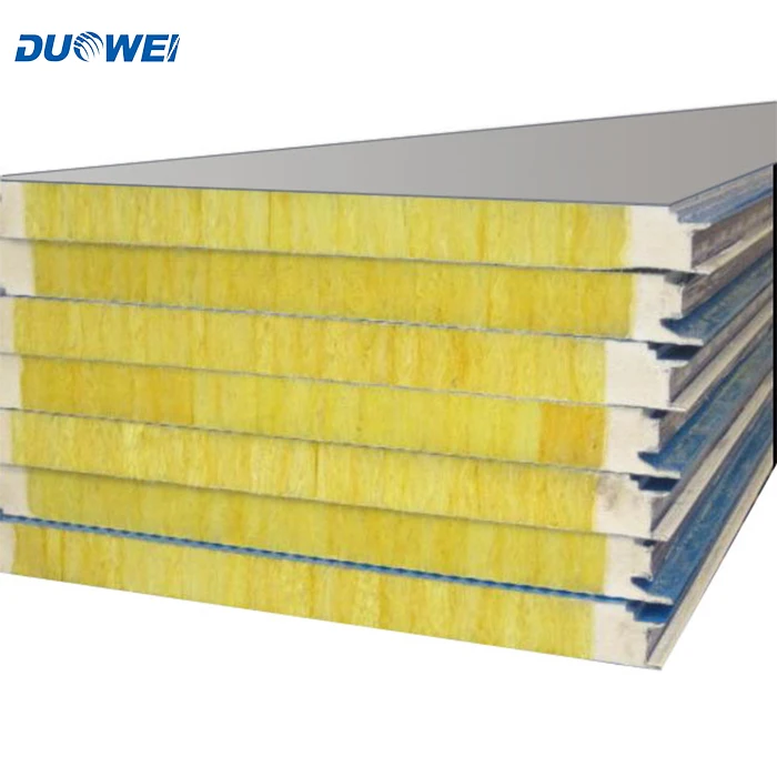 Duowei Prefab Container House Rock Wool Sandwich Wall Panel