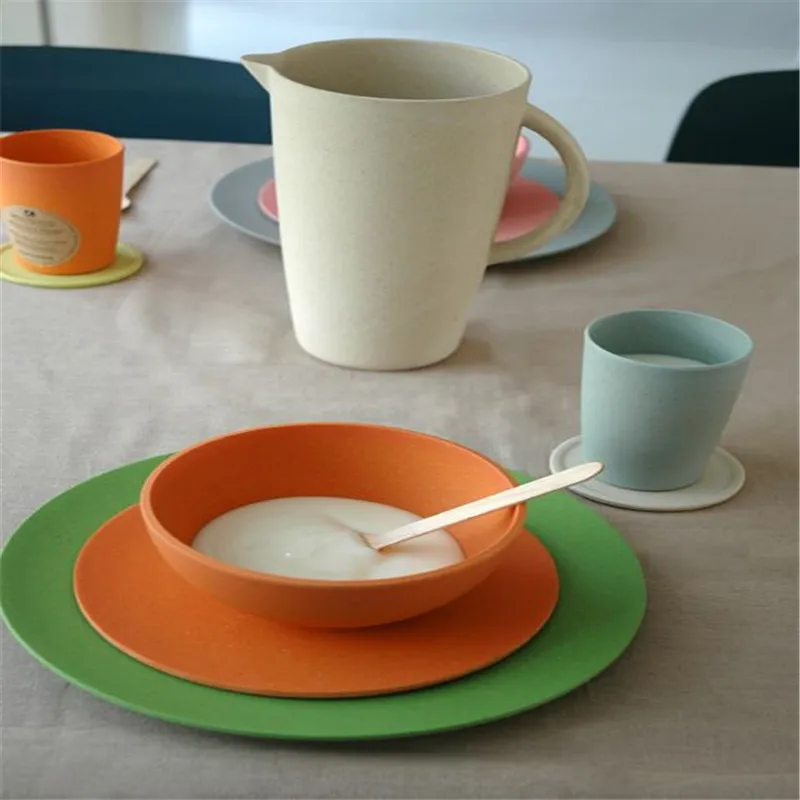 2023 New Design Non-fragile Snail Shape Luxury Dinner Set Bamboo Fiber Eco-friendly Unbreakable Dinner Set