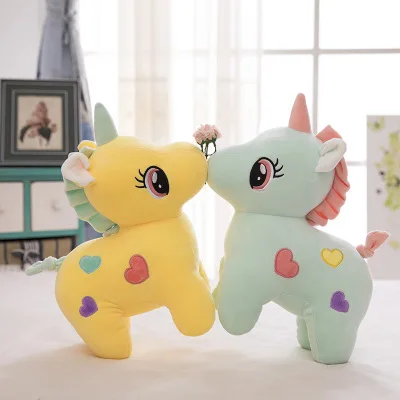 Wholesale gift plush toys and dolls pony large pillow doll stuffed plush unicorn toys
