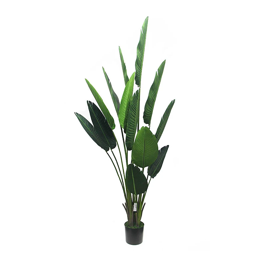 Пластиковое дерево Konda ручной работы 7 футов для продажи, искусственное растение бананового дерева в горшке для украшения дома, тематического парка, пластиковые горшки