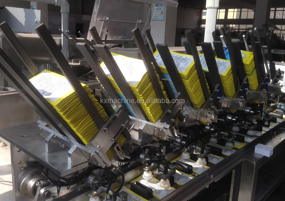 
high speed box packaging machine for sachets with multi auto loader 
