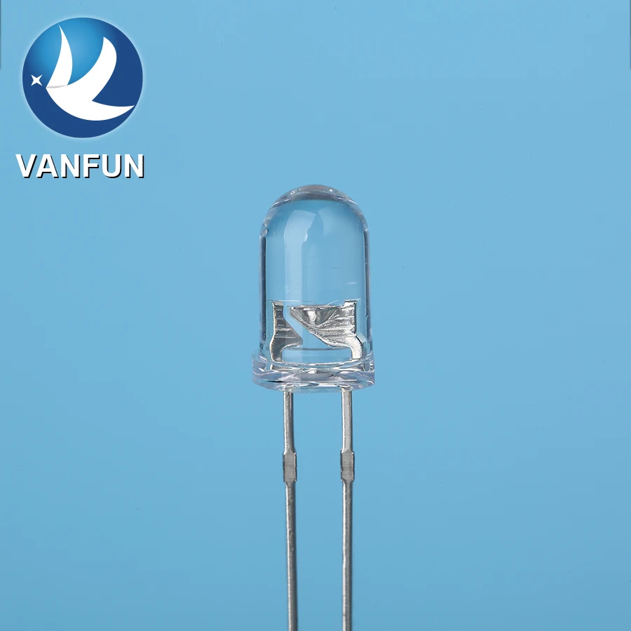 Vanfun света проходящего через отверстие посылка 3 мм 5 мм 2 шпильки RGB светодиод