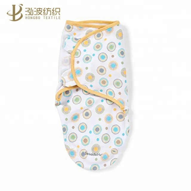 
Factory custom 100% organic cotton baby easy swaddle wrap adjustable infant baby wrap carrier newborn 