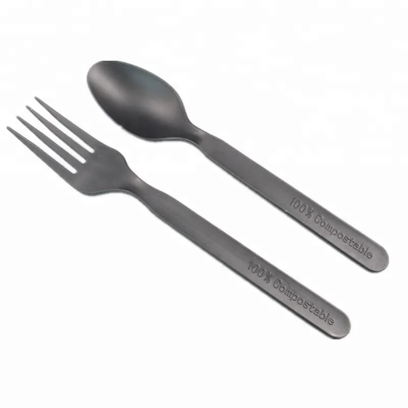 100% Biodegradable Eco-friendly Disposable Wholesale Plastic PLA Cutlery