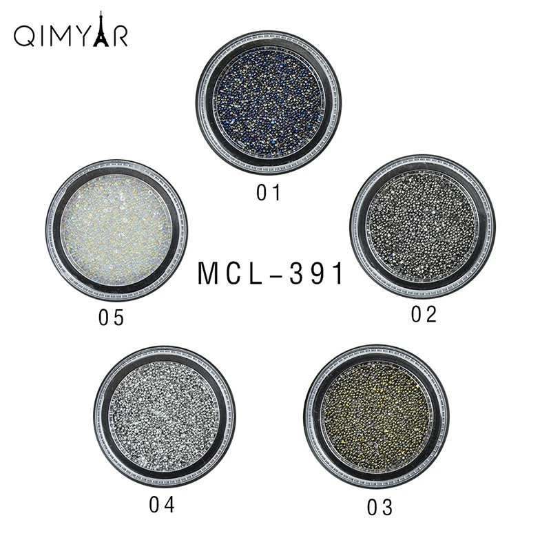 2019 новый дизайн, 3D смешанные микробусины и циркониевые Стразы для дизайна ногтей, икра для украшения ногтей