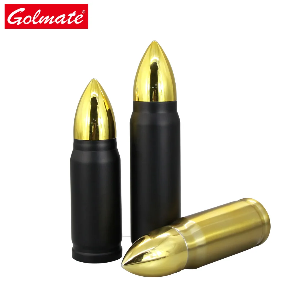 500ml Thermos Flasks Stainless Steel Vacuum Bullet Shape Water Bottles