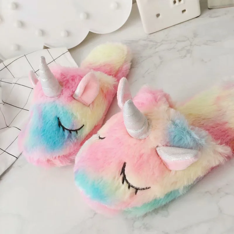 
Latest Arrival Girls Unicorn Slippers Unicorn Eye Patch Set 