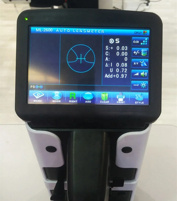 Bestselling  Adjustable LCD Screen Auto Lensmeter ML-2600B with CE Mark
